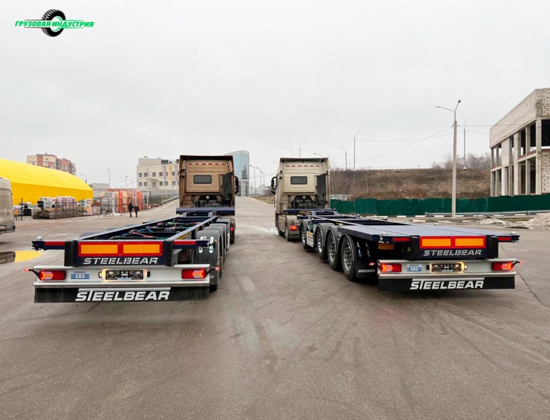 Отгрузка 2-х контейнеровозов Steelbear PF-41N2 (облегченный) и PF-41N6 (универсальный) в Москву